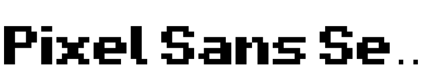 Preview Pixel Sans Serif Condensed Regular