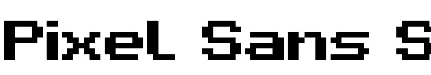 Preview Pixel Sans Serif Regular