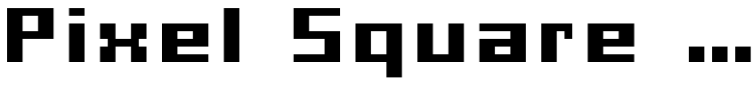 Preview Pixel Square Bold