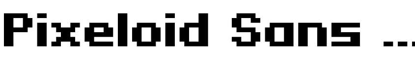 Preview Pixeloid Sans Bold