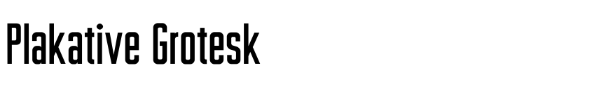 Preview Plakative Grotesk