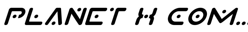 Preview Planet X Compact Italic