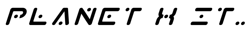 Preview Planet X Italic
