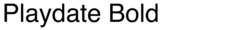 Preview Playdate Bold