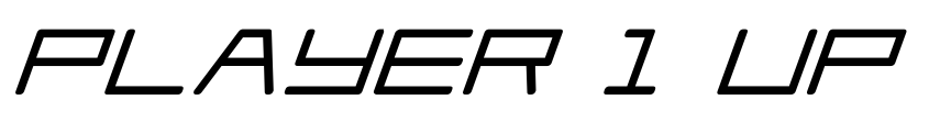 Preview Player 1 Up Black Italic