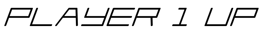 Preview Player 1 Up Heavy Italic
