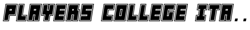 Preview Players College Italic