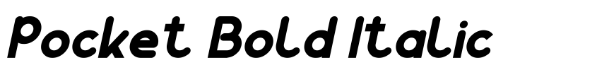 Preview Pocket Bold Italic