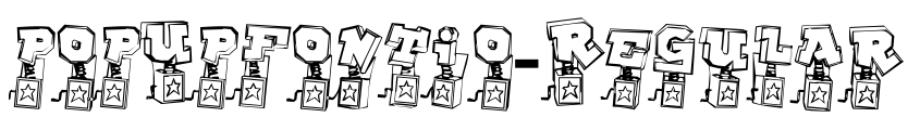 Preview PopUpFontio-Regular