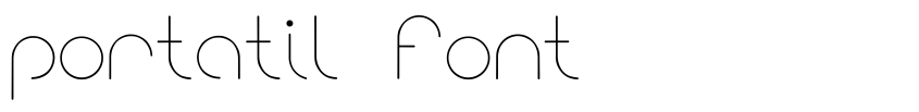 Preview portatil font
