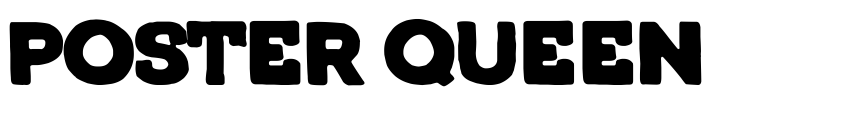 Font Poster Queen by Woodcutter Manero