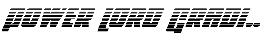 Preview Power Lord Gradient Italic