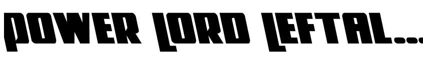 Preview Power Lord Leftalic