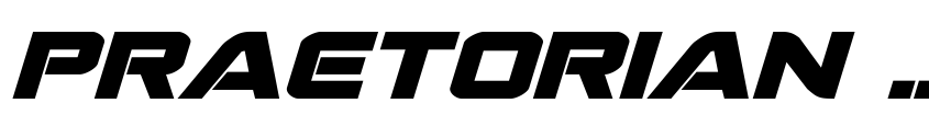 Preview Praetorian Bold Expanded Italic