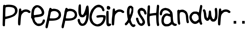 Preview PreppyGirlsHandwriting