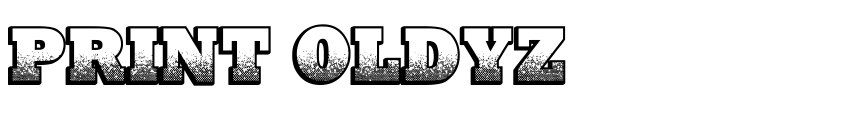 Font Print Oldyz by Unknown