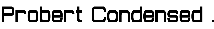 Preview Probert Condensed Bold