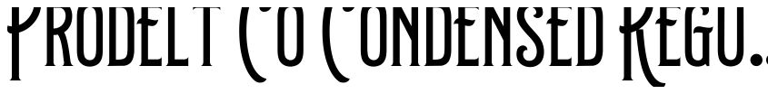 Preview Prodelt Co Condensed Regular