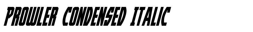Preview Prowler Condensed Italic
