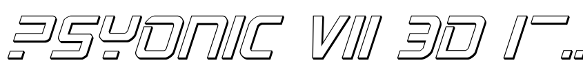 Preview PsYonic VII 3D Italic