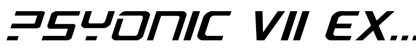 Preview PsYonic VII Expanded Italic