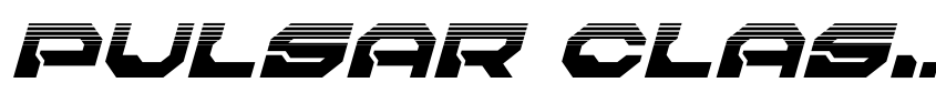 Preview Pulsar Class Solid Halftone Italic