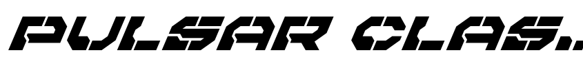 Preview Pulsar Class Super-Italic