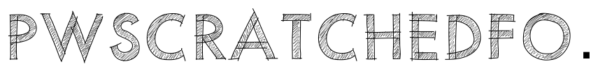 Font PWScratchedfont by Unknown