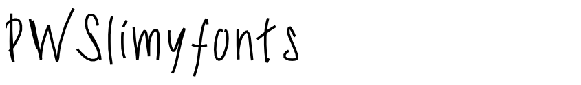 Preview PWSlimyfonts
