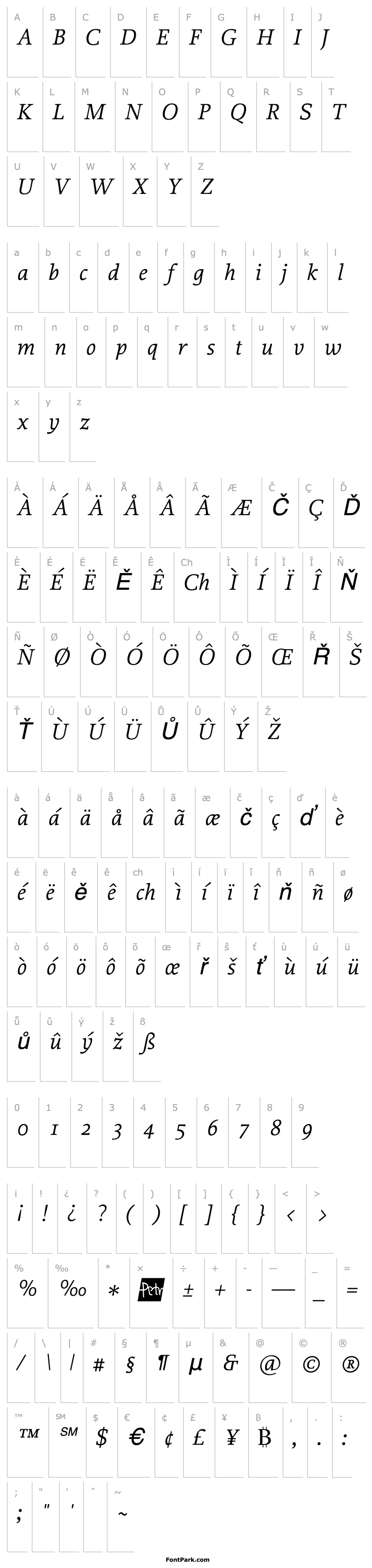 Přehled Proforma-BookItalic