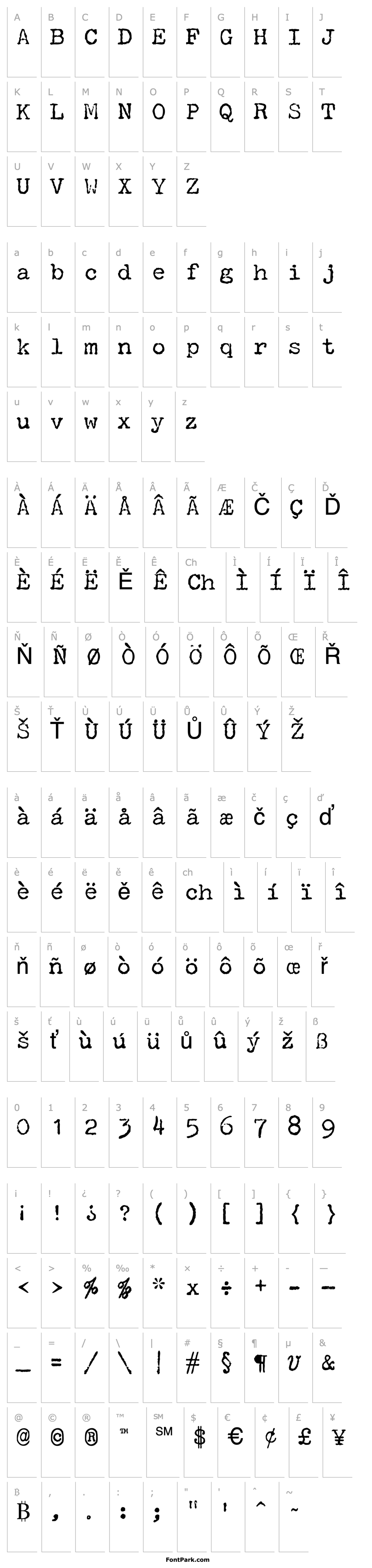 Overview P22 Typewriter