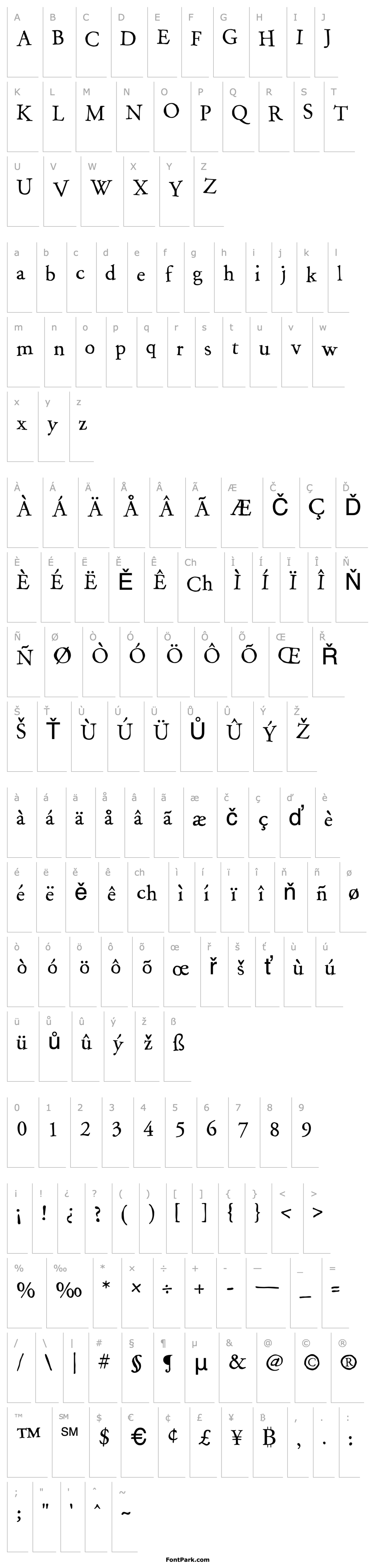 Overview P22Garamouche-Regular