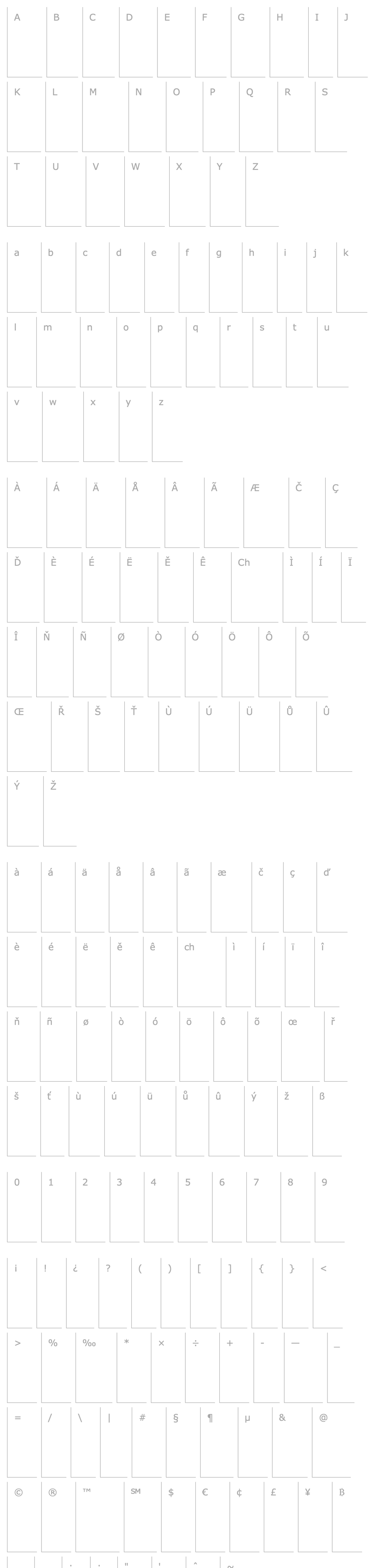 Overview P22Tulda-Regular