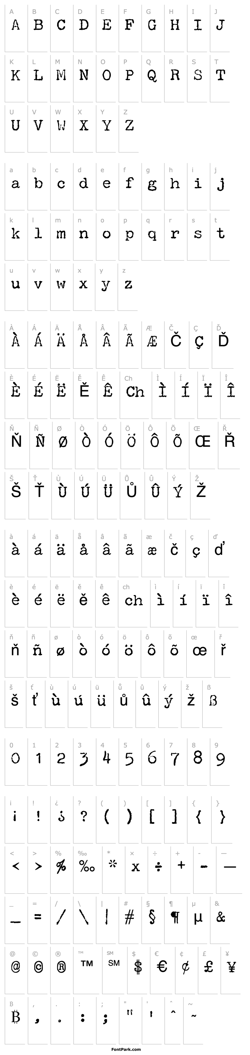 Overview P22Typewriter