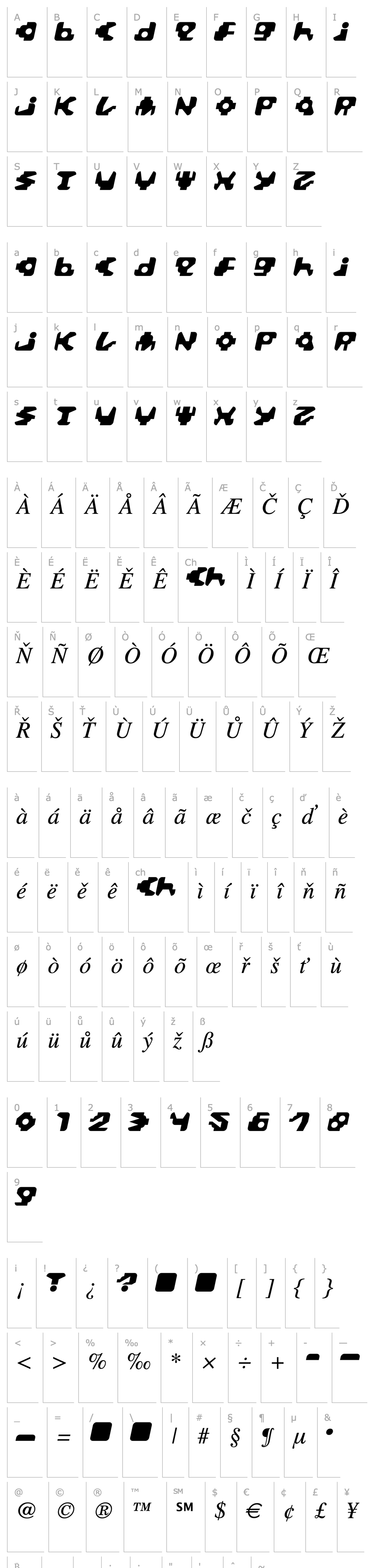 Overview Paccer Italic