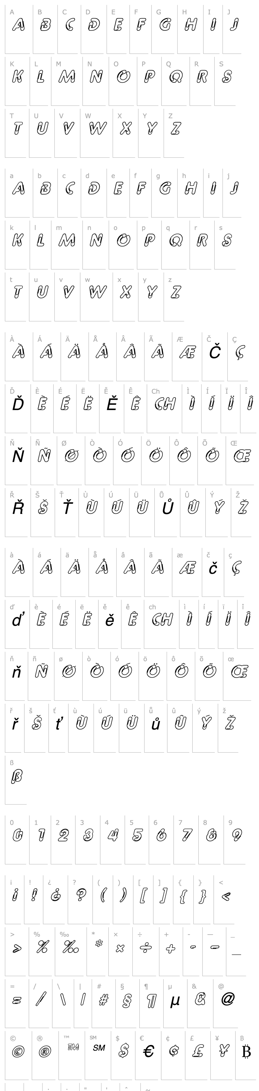 Overview PageClips Italic