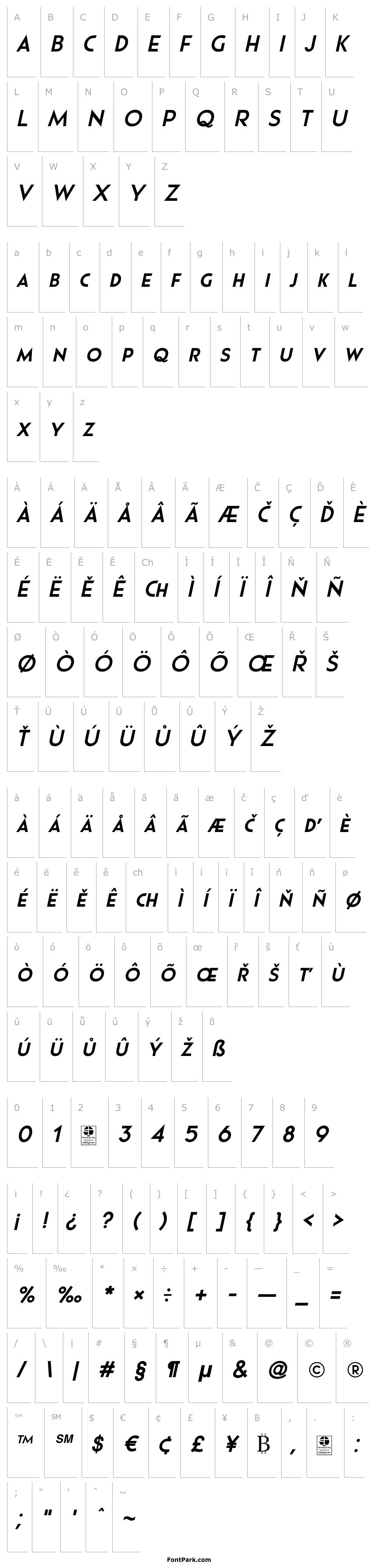 Overview Pages Grotesque Demo Bold Italic