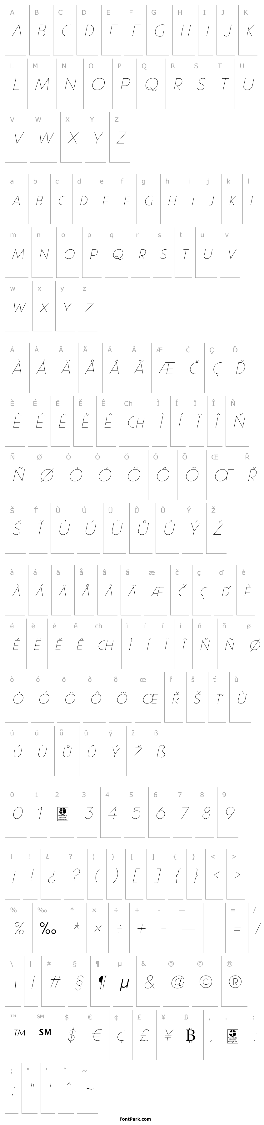 Přehled Pages Grotesque Thin Demo Italic