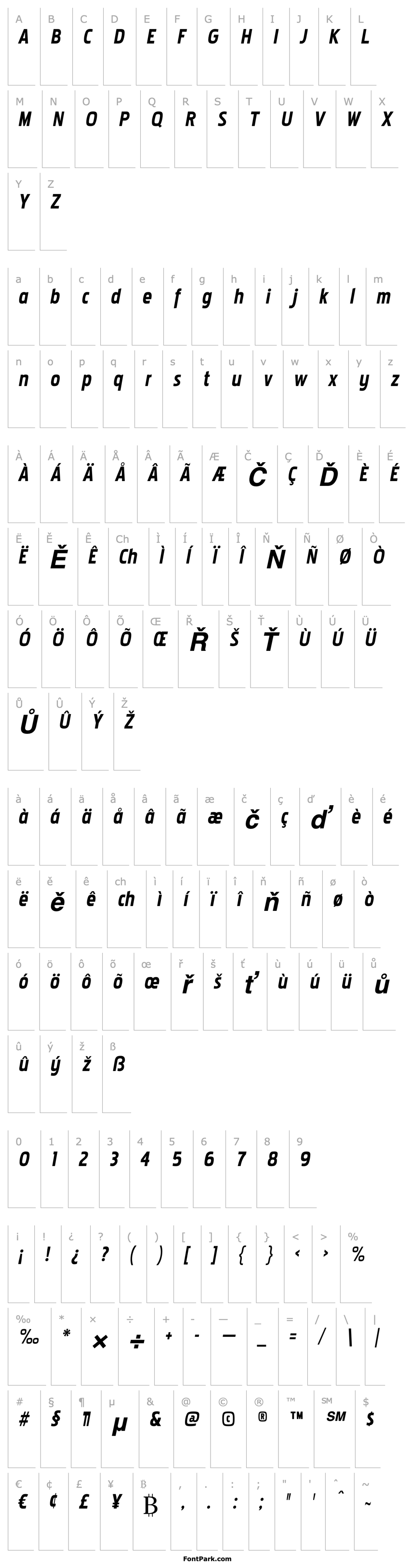 Overview Pakenham Bold Italic