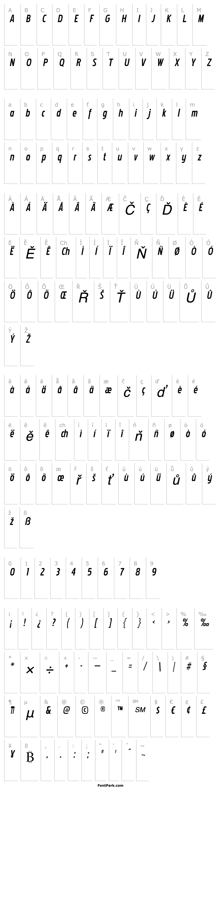 Přehled Pakenham Cnd Bk Italic