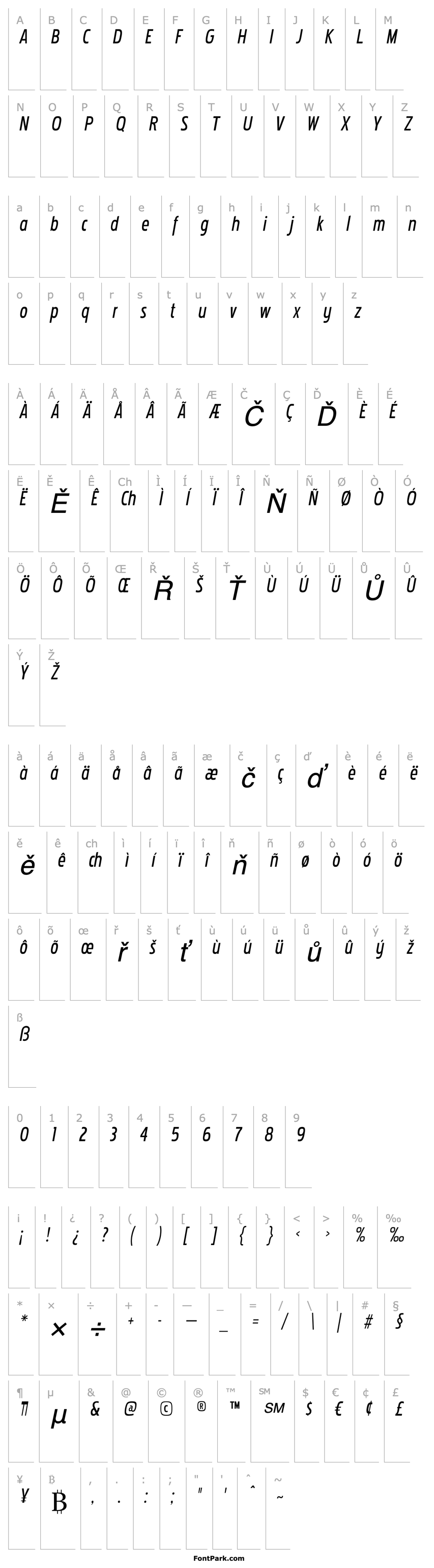 Přehled Pakenham Cnd Italic