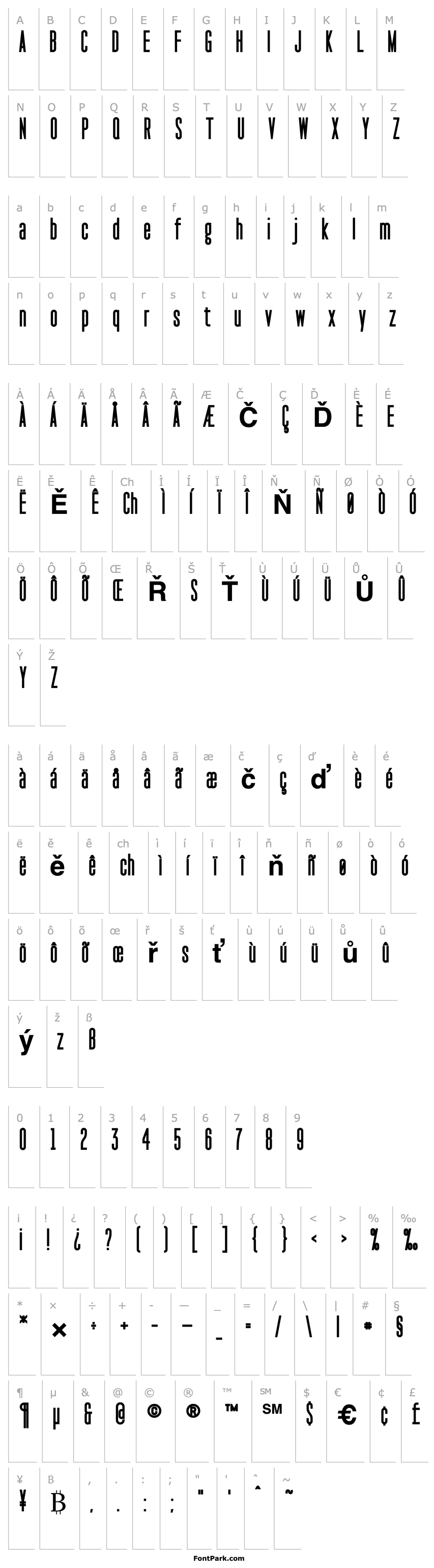 Overview Pakt Condensed ExtraBold