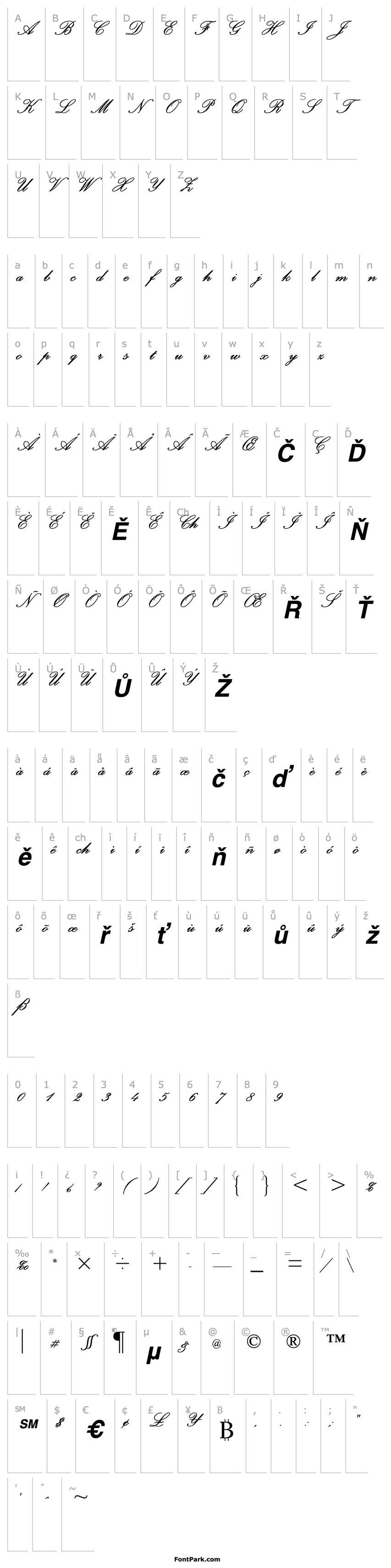 Přehled PalaceScriptMT-SemiBold