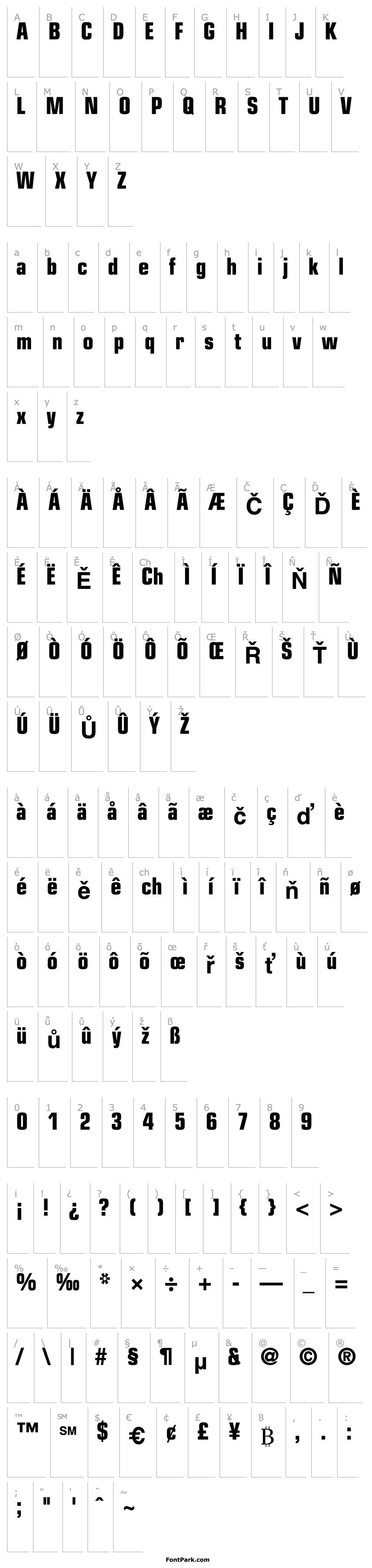 Overview Palindrome Condensed SSi Bold Condensed