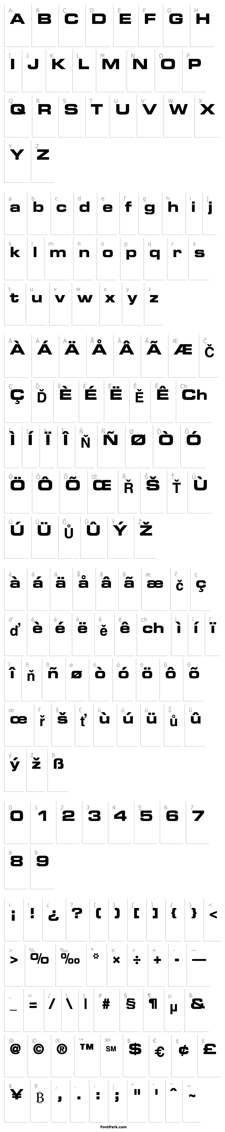 Overview Palindrome Expanded SSi Bold Expanded 