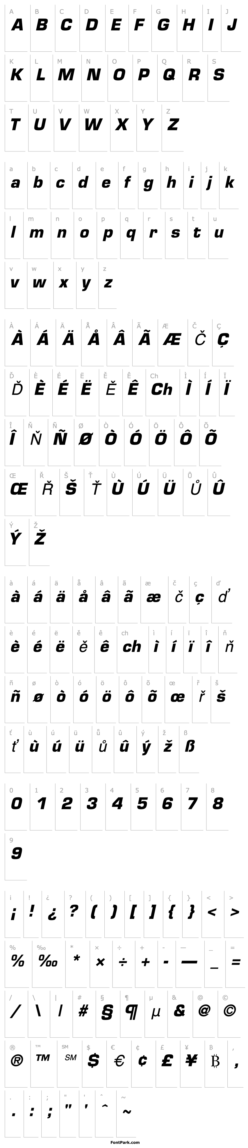 Přehled PalindromeBlackSSK Italic