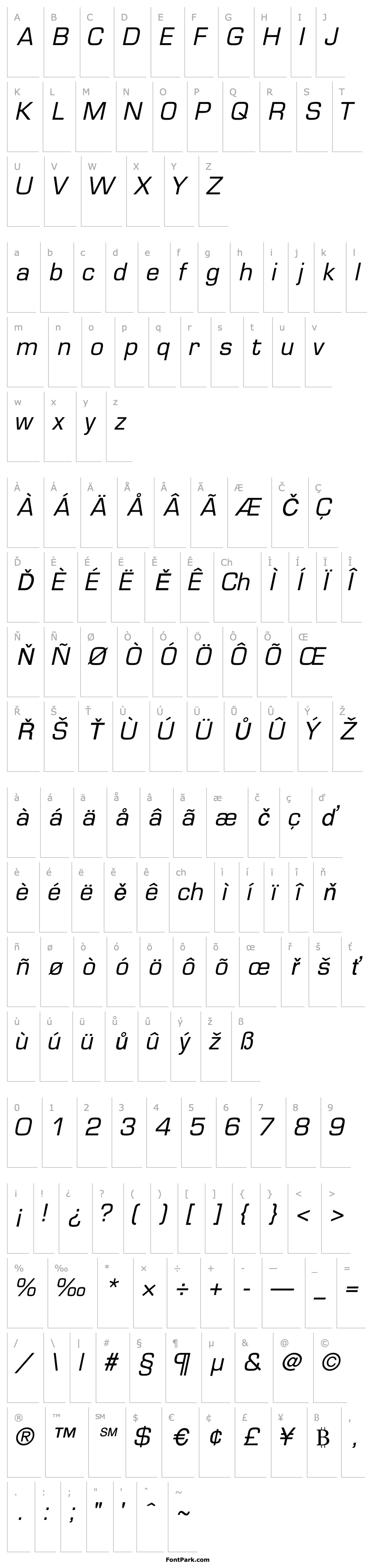 Overview PalindromeSSK Italic