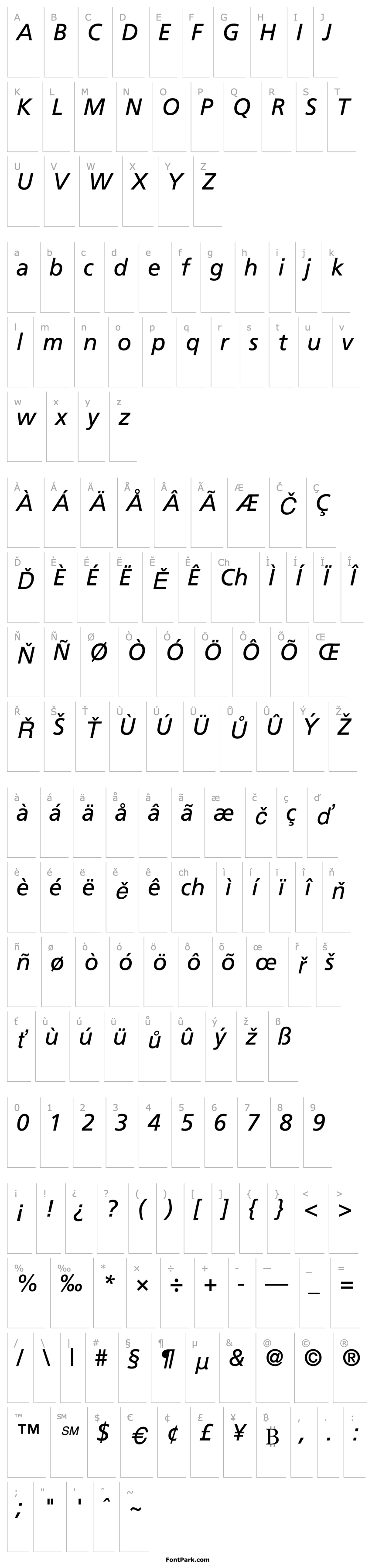 Overview Palma SSi Italic