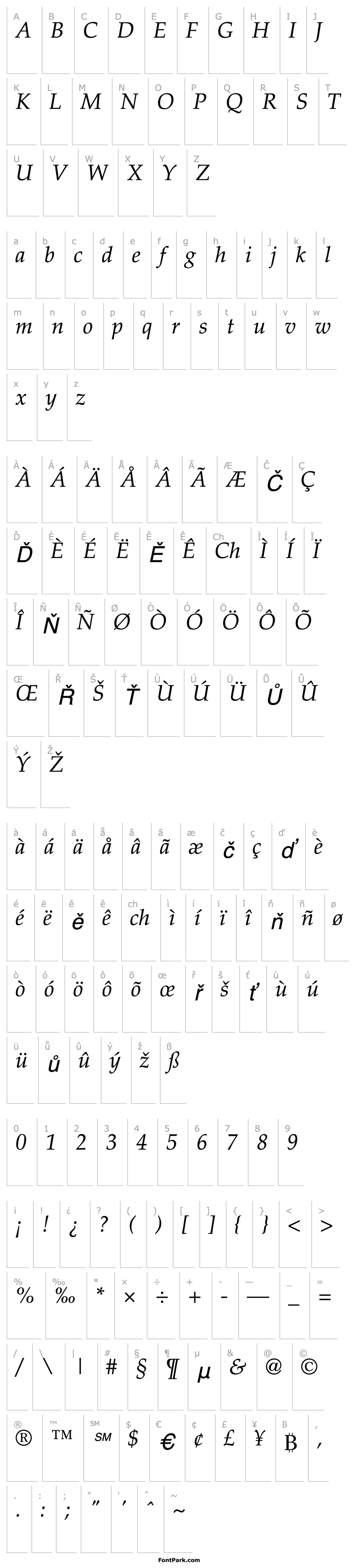 Overview Palton ITALIC