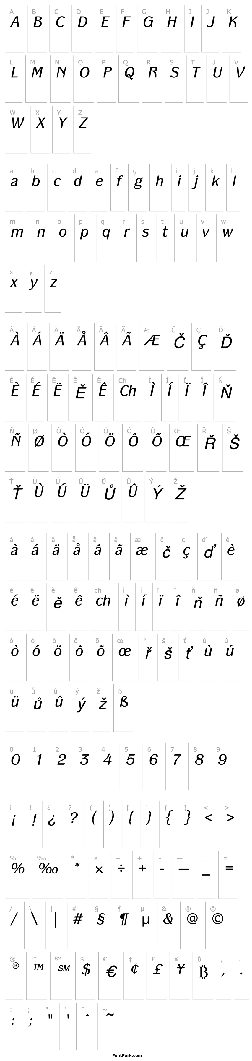 Overview PanacheITC-BookItalic